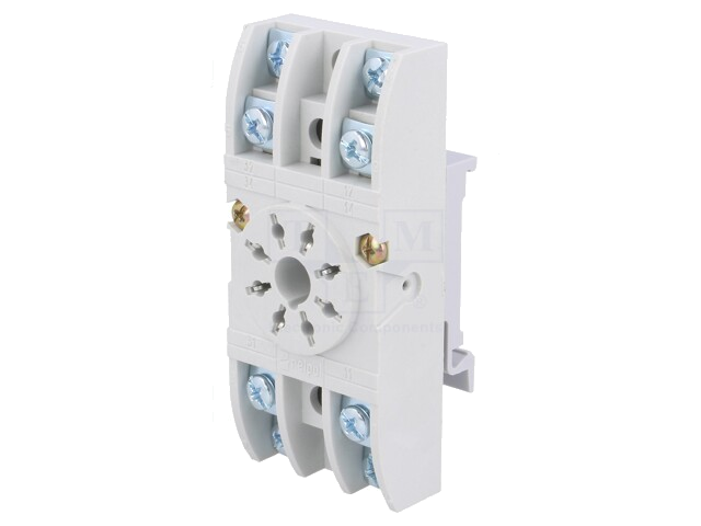 Socket; PIN: 8; 10A; 250VAC; op DIN-rail; schroefklemmen; Serie: R15 Socket; PIN: 8; 10A; 250VAC; op DIN-rail; schroefklemmen; Serie: R15